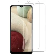 Tempered glass screen protector for Samsung Galaxy A12 India featuring 9H hardness, HD clarity, bubble-free installation