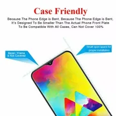 Case-friendly tempered glass for Samsung Galaxy A13 5G, designed for proper installation with open edges