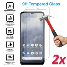 Nokia G60 9H tempered glass screen protector with impact resistance, anti-scratch, and HD clarity.