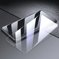 Clear tempered glass screen protector for OnePlus Nord N20 SE, offering high transparency and durability.