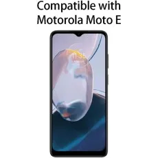 Motorola Moto E smartphone with text 'Compatible with Motorola Moto E' displayed above