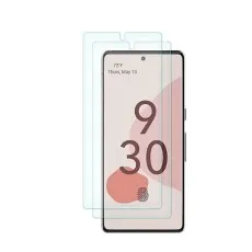 Picture Showing Google Pixel 6 with HD Clear 2 Pack Tempered Glass Screen Protectors
