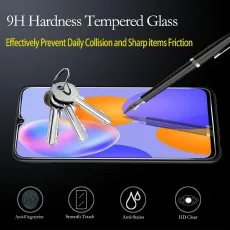 9H hardness tempered glass screen protector for Samsung Galaxy A32 5G, scratch-resistant, HD clear..