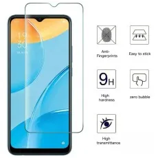 Oppo A55 5G screen protector with 9H hardness anti-fingerprint, bubble-free, and easy installation