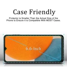 Case-friendly 6.6-inch screen protector for Realme Narzo 50i Prime, designed for full coverage and easy case fit