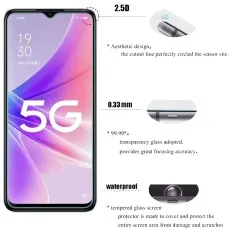 Oppo A56 5G Screen Protector – 2.5D Edge, 0.33mm Thickness, Waterproof, and High Transparency