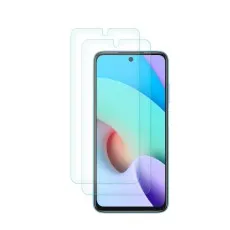 Image of 2-Pack Tempered Glass Screen Protectors for Xiaomi Redmi 10 & 10 (2022), showcasing full coverage and clarity