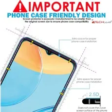 Tempered glass screen protector for Oppo A77 – case-friendly, 2.5D edge, and durable