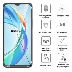 Realme C33 smartphone with 6.56-inch display and screen protector features.