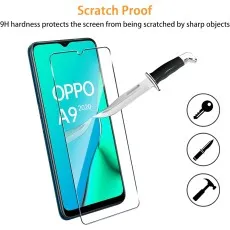 Oppo A9 2020 9H tempered glass, scratch-proof against keys, knives, and sharp objects