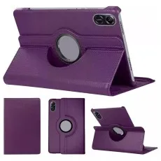 Purple rotating stand case for Honor Pad X9 11.5-inch – Multi-angle viewing, durable PU leather, and secure fit for enhanced protection and functionality.