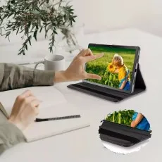 Honor X9 Leather 360° Rotating Case – Multi-angle stand for hands-free viewing, perfect for work, study, or entertainment.