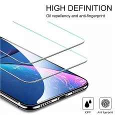 High-definition screen protector with oil-repellent and anti-fingerprint coating for clear display.