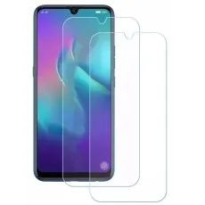 Tecno Pop 6 Pro with 2 tempered glass screen protectors, perfectly cut for display and camera