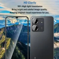 Xiaomi Poco C3 screen protector with 99% high light transmission for HD clarity, ensuring vibrant colors and a true visual experience.