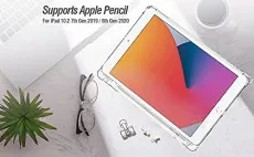 iPad 9.7 Clear Case, iPad Pro/6th/5th Gen Slim Transparent Soft TPU Back Cover