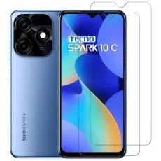 Tecno Spark 10C 2-Pack Tempered Glass – HD, scratch-resistant, and ultra-thin