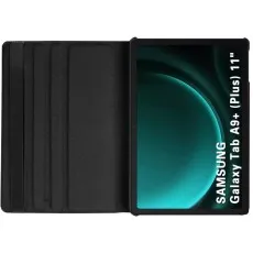 Samsung Galaxy Tab A9 Plus 11'' 2023 leather cover case open view showcasing tablet screen