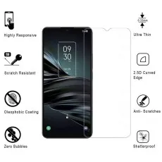 Ultra-thin 2.5D tempered glass screen protector with 9H hardness, oleophobic coating, and zero bubbles.