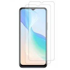 2-pack tempered glass screen protectors for Vivo Y01, ultra-clear with precise notch cutout