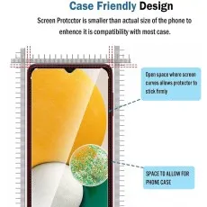 Case-Friendly Vivo Y02 Screen Protector – Precise Fit for Maximum Protection
