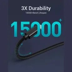 Type C to iPhone cable demonstrating support for USB-C PD standard and PD Fast Charging