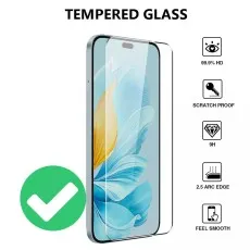 Honor 200 lite with smooth glass touch screen protector for seamless touch response and enhanced display clarity.