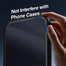 Honor GT with a case-friendly tempered glass screen protector, designed to fit with most phone cases by leaving space around the edges.