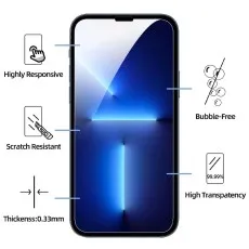 Honor play7T Pro with 2.5D tempered glass screen protector, 0.33mm thick, high transparency, waterproof.