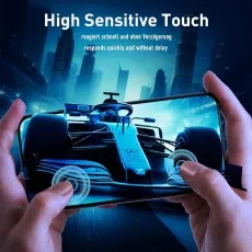 Honor Play7T Pro with tempered glass, showcasing smooth display and gaming performance in an action-packed shooting game