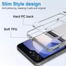 Slim Magnetic Clear Phone Case for Samsung Galaxy Z Flip 6, 5, 4, 3 – Shockproof Protection