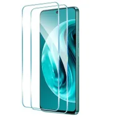 Green Huawei Nova 12i phone with 2 screen Protector Ultra Clear with 2.5D Tempered Edges for Screen Protection.