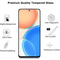 Premium tempered glass screen protector for Y91 (Mediatek) with 9H hardness, anti-fingerprint, and ultra-clear display