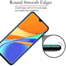 Round smooth edges screen protector. 2.5D round edges, bubble-free install