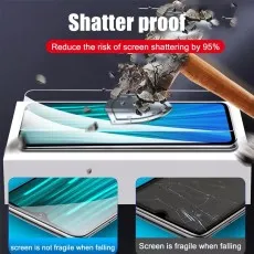 Shatterproof screen protector. Reduces screen shattering risk by 95%