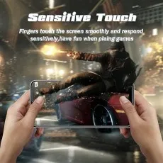 Sensitive touch screen protector. Smooth finger glide, responsive for gaming