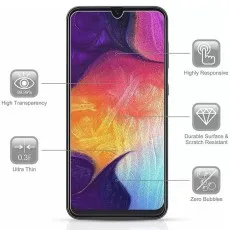 99.99% High Transparency screen protector. Highly Responsive, Durable & Scratch Resistant, Ultra Thin (0.3mm), Zero Bubbles