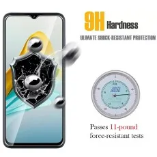 9H Hardness screen protector. Ultimate shock-resistant protection. Passes 11-pound force tests