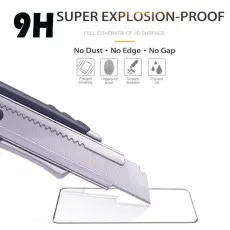 Toughest 9H screen protector! Super explosion-proof, full 3D coverage, no dustedgegap. Prevents breaking, fingerprints, scratches, oil..