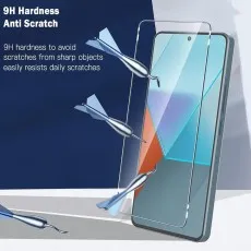Oppo A2 Pro screen protector with 9H hardness and anti-scratch resistance, shown deflecting darts