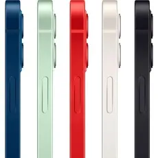 Color options for the Apple iPhone 12 Mini 64GB Unlocked Renewed Blue, Green, Red, White, and Black