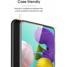 A71 5G UW Case-friendly screen protector with a small border for phone case compatibility
