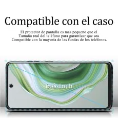 Case-friendly screen protector for Realme Narzo 60x, smaller than screen.