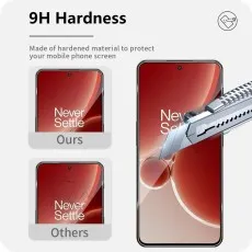 OnePlus Nord 3 screen protector with 9H hardness resists scratches better than other brands.