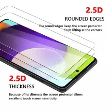 2.5D rounded edges and slim design ensure smooth touch and prevent screen protector lifting
