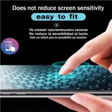 3D-Touch compatible screen protector for Realme GT5 240W. Finger pressing screen.