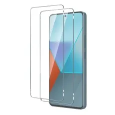 Two transparent screen guards aligned with a Realme Narzo N55 smartphone.