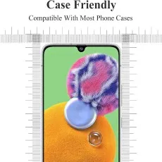 A close-up of a Samsung Galaxy A90 5G screen with a case-friendly screen protector