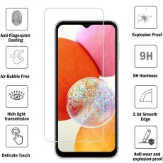 F14 screen protector anti-fingerprint, bubble-free, HD, delicate touch, explosion-proof, 9H, 2.5D edge