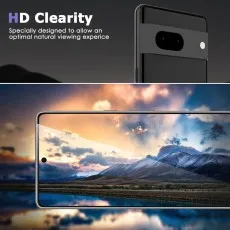 Google Pixel 7a clear guard UK. Enhanced display